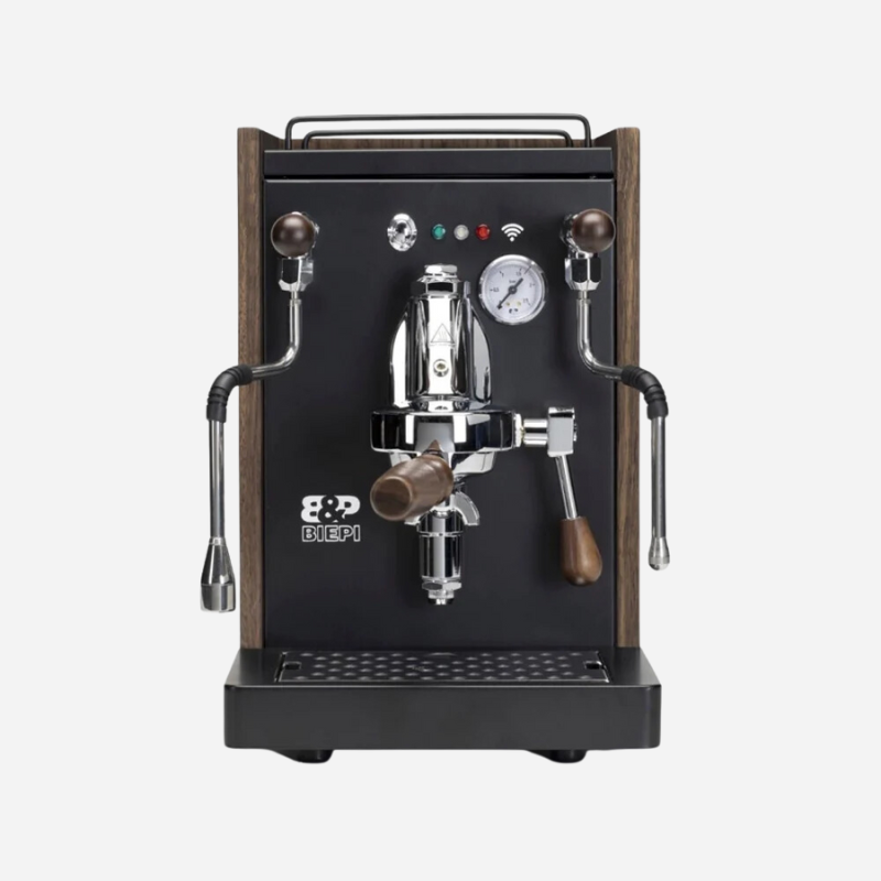 Biepi Sara Espresso Machine Black & Wood Finish